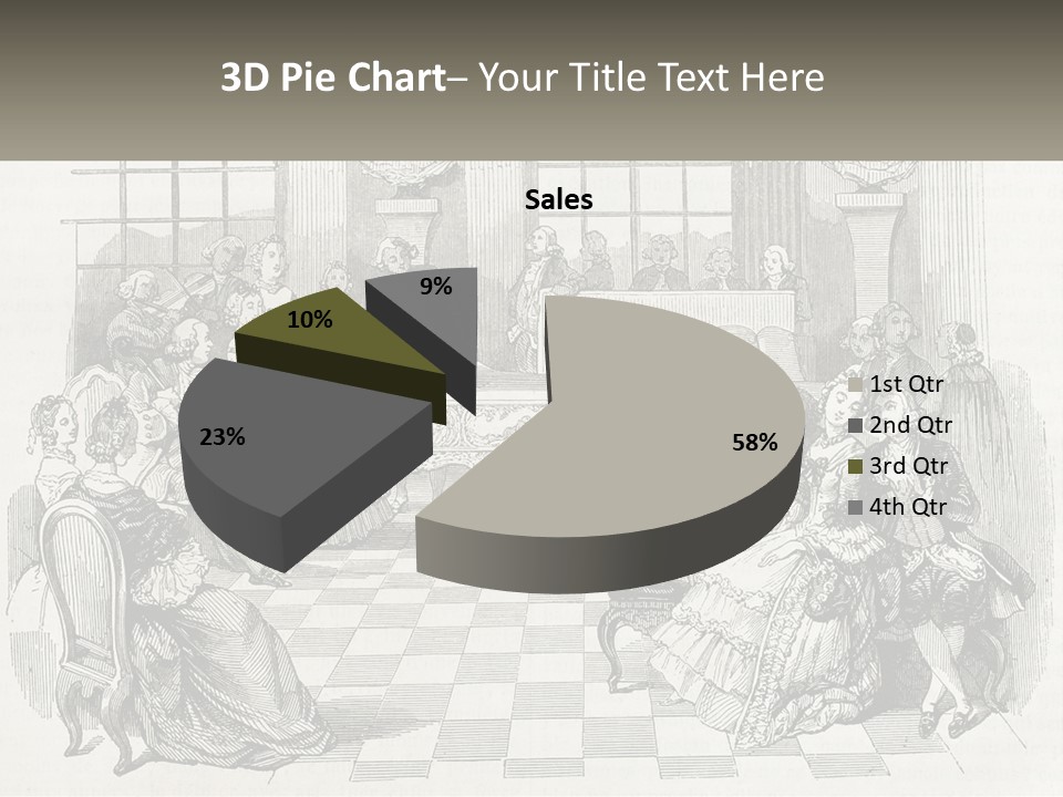 A Group Of People Sitting Around A Table PowerPoint Template