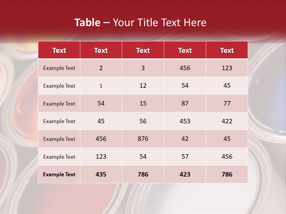 A Group Of Paint Cans With Different Colors Of Paint PowerPoint Template