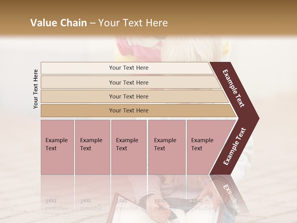 Two Children Sitting On The Ground Reading A Book PowerPoint Template
