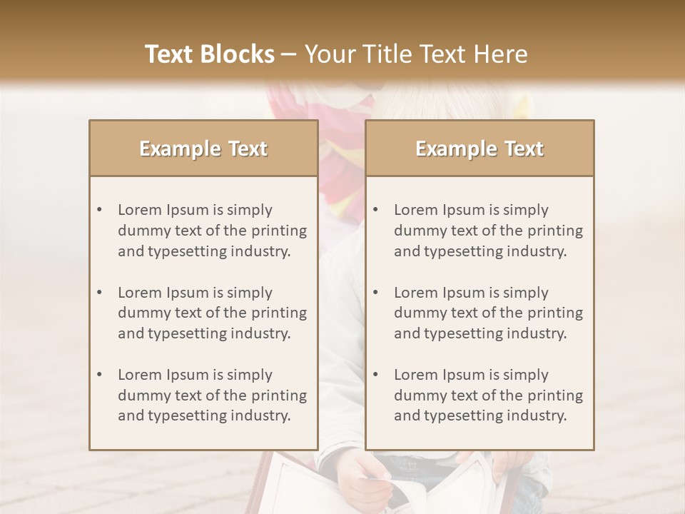 Two Children Sitting On The Ground Reading A Book PowerPoint Template