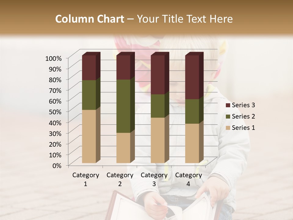 Two Children Sitting On The Ground Reading A Book PowerPoint Template