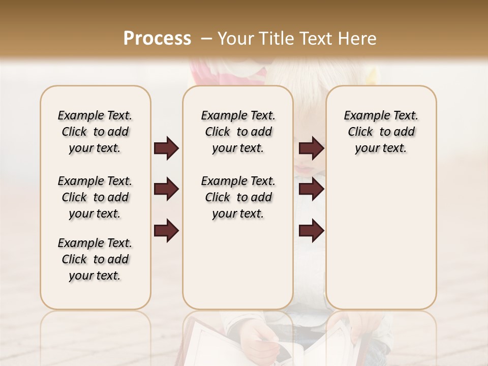 Two Children Sitting On The Ground Reading A Book PowerPoint Template