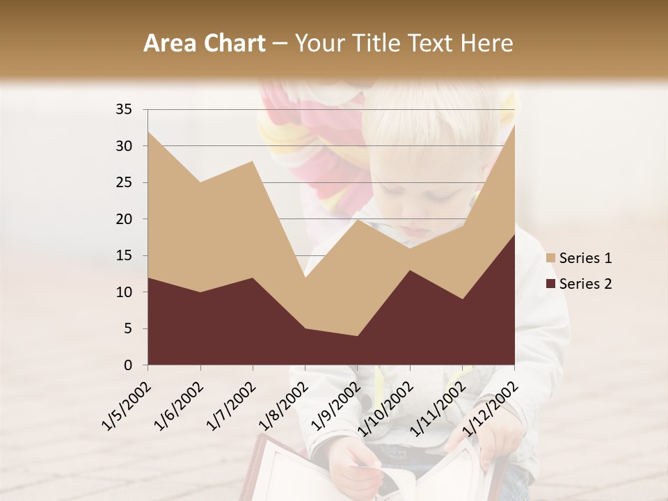 Two Children Sitting On The Ground Reading A Book PowerPoint Template