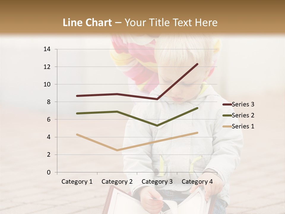 Two Children Sitting On The Ground Reading A Book PowerPoint Template