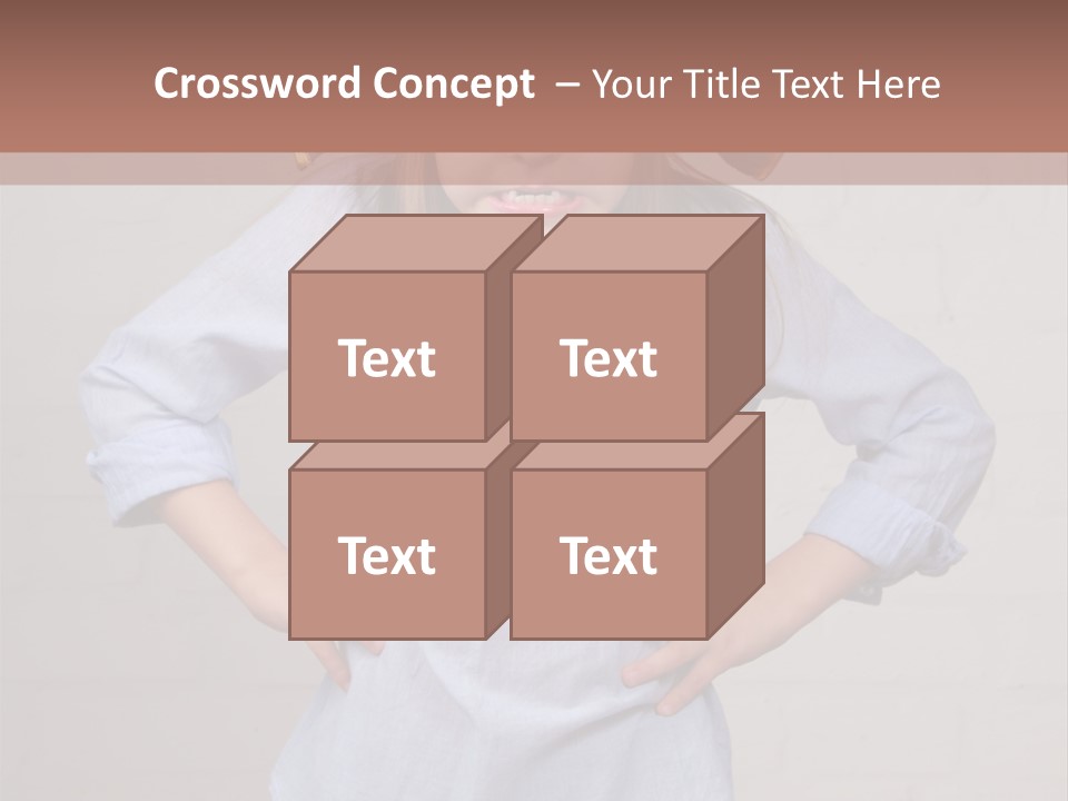 A Little Girl Wearing A Pirate Hat With A Skull On It PowerPoint Template