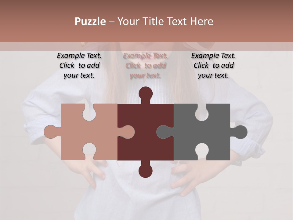 A Little Girl Wearing A Pirate Hat With A Skull On It PowerPoint Template