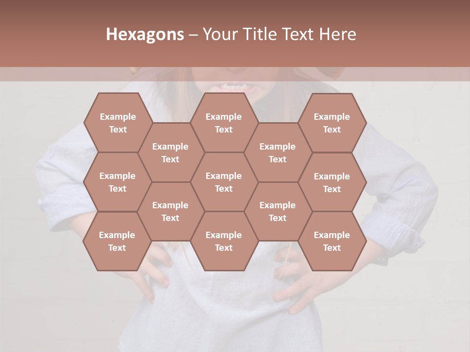 A Little Girl Wearing A Pirate Hat With A Skull On It PowerPoint Template