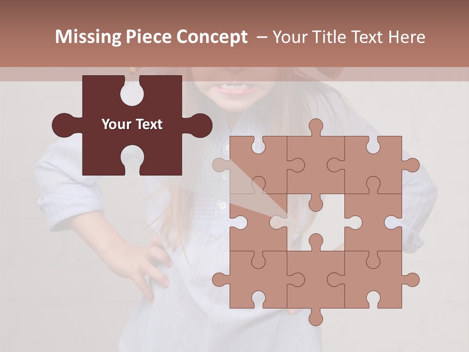 A Little Girl Wearing A Pirate Hat With A Skull On It PowerPoint Template