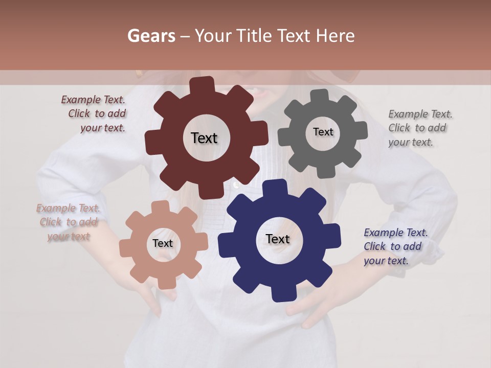 A Little Girl Wearing A Pirate Hat With A Skull On It PowerPoint Template