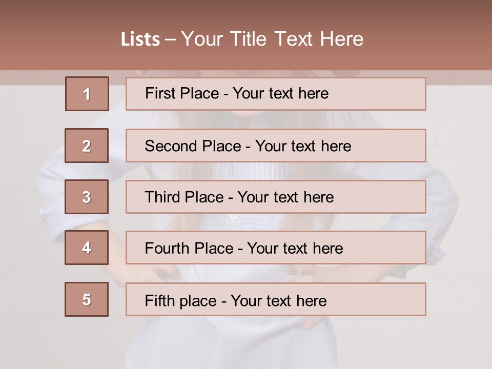 A Little Girl Wearing A Pirate Hat With A Skull On It PowerPoint Template