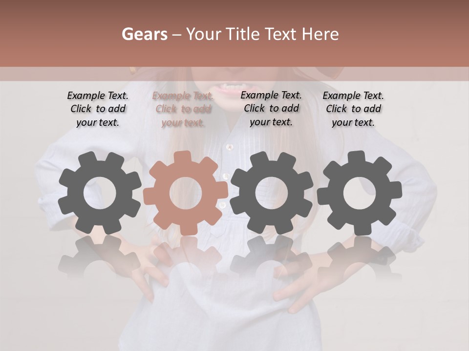 A Little Girl Wearing A Pirate Hat With A Skull On It PowerPoint Template