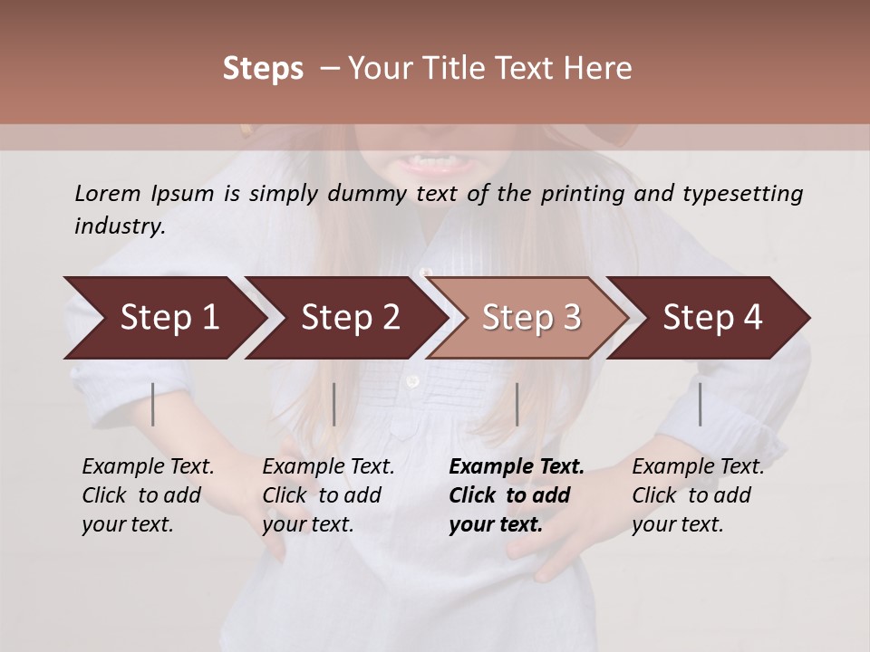 A Little Girl Wearing A Pirate Hat With A Skull On It PowerPoint Template