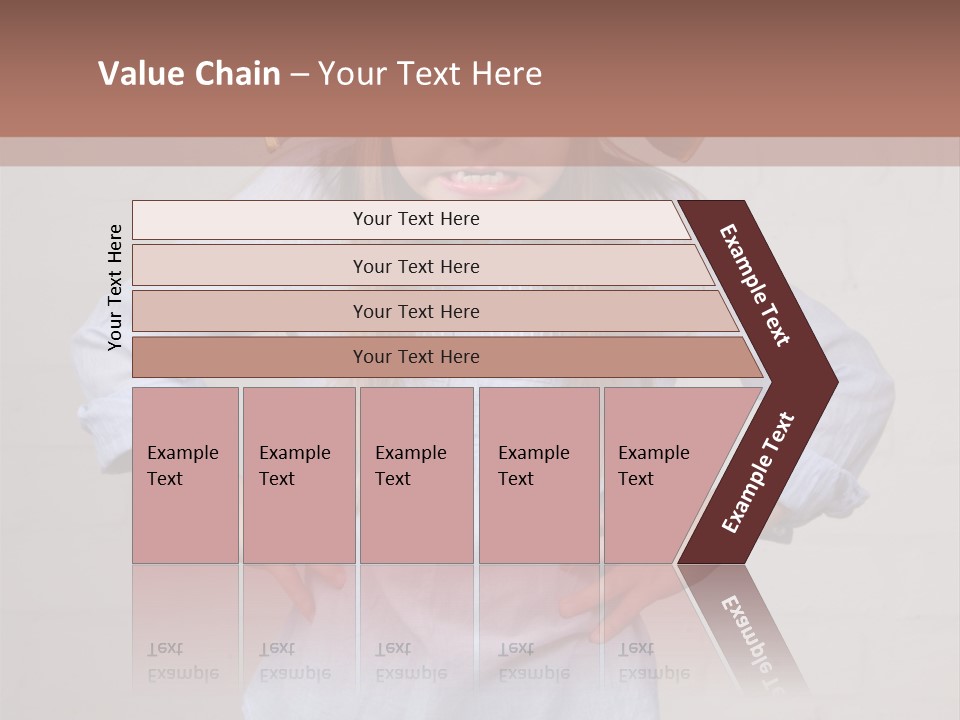 A Little Girl Wearing A Pirate Hat With A Skull On It PowerPoint Template