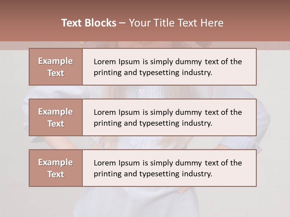 A Little Girl Wearing A Pirate Hat With A Skull On It PowerPoint Template