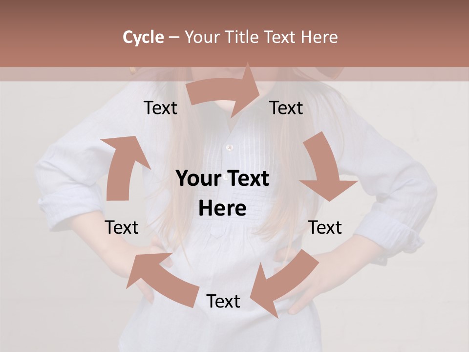 A Little Girl Wearing A Pirate Hat With A Skull On It PowerPoint Template