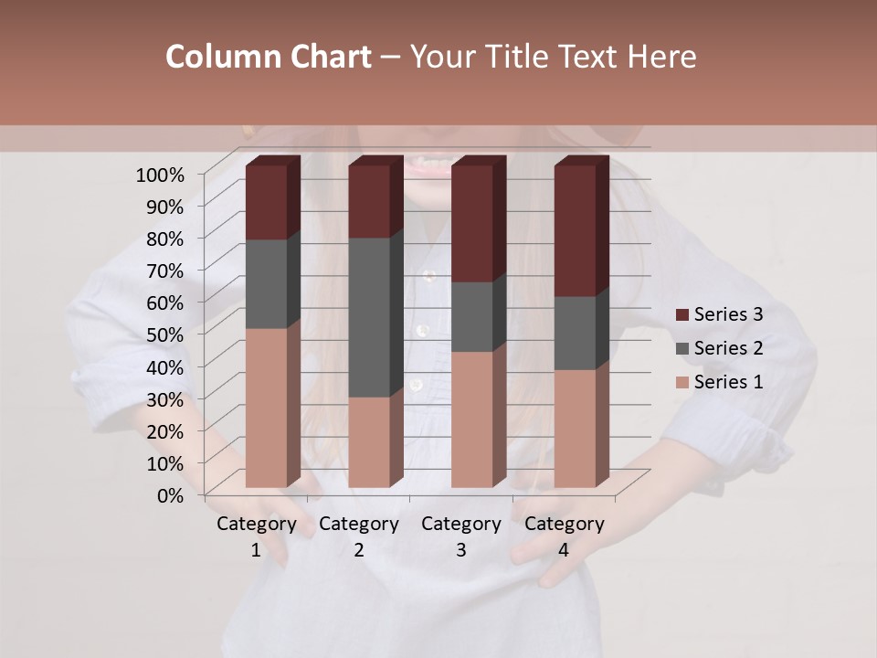 A Little Girl Wearing A Pirate Hat With A Skull On It PowerPoint Template