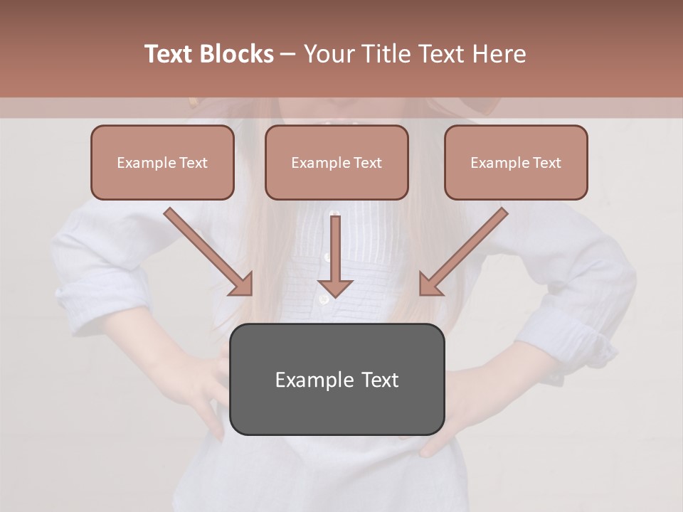 A Little Girl Wearing A Pirate Hat With A Skull On It PowerPoint Template