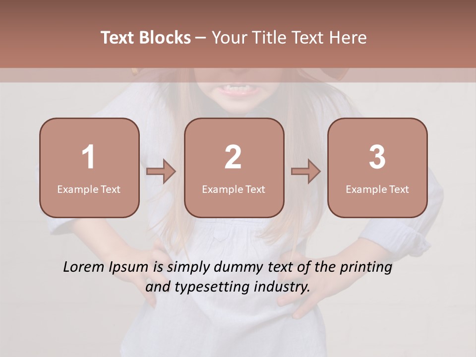 A Little Girl Wearing A Pirate Hat With A Skull On It PowerPoint Template