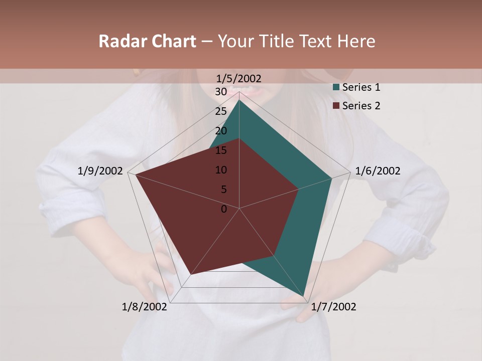 A Little Girl Wearing A Pirate Hat With A Skull On It PowerPoint Template