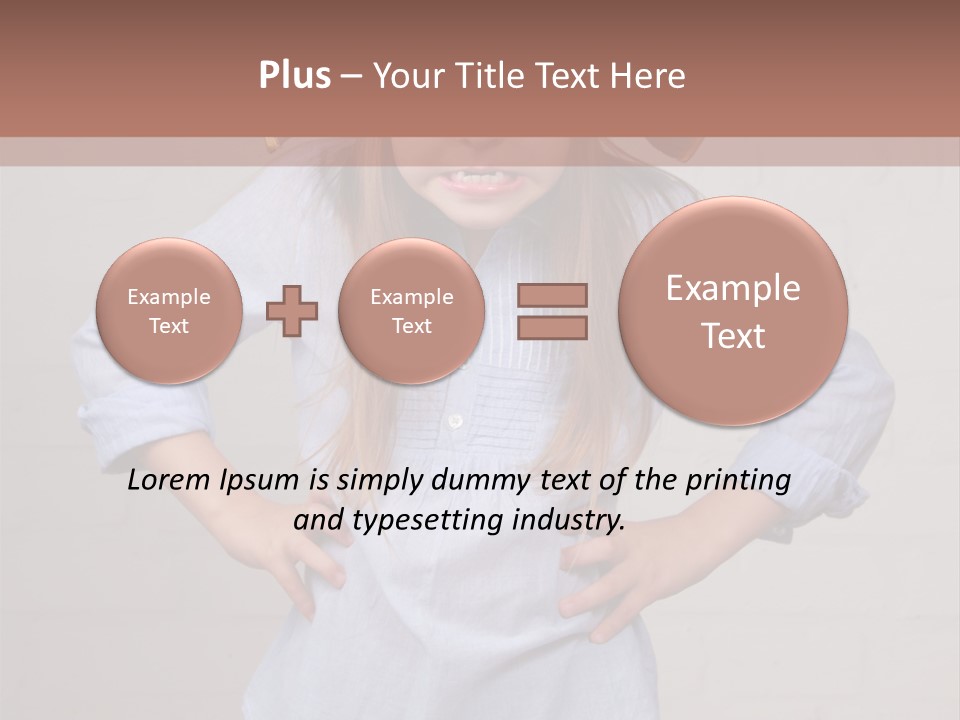 A Little Girl Wearing A Pirate Hat With A Skull On It PowerPoint Template