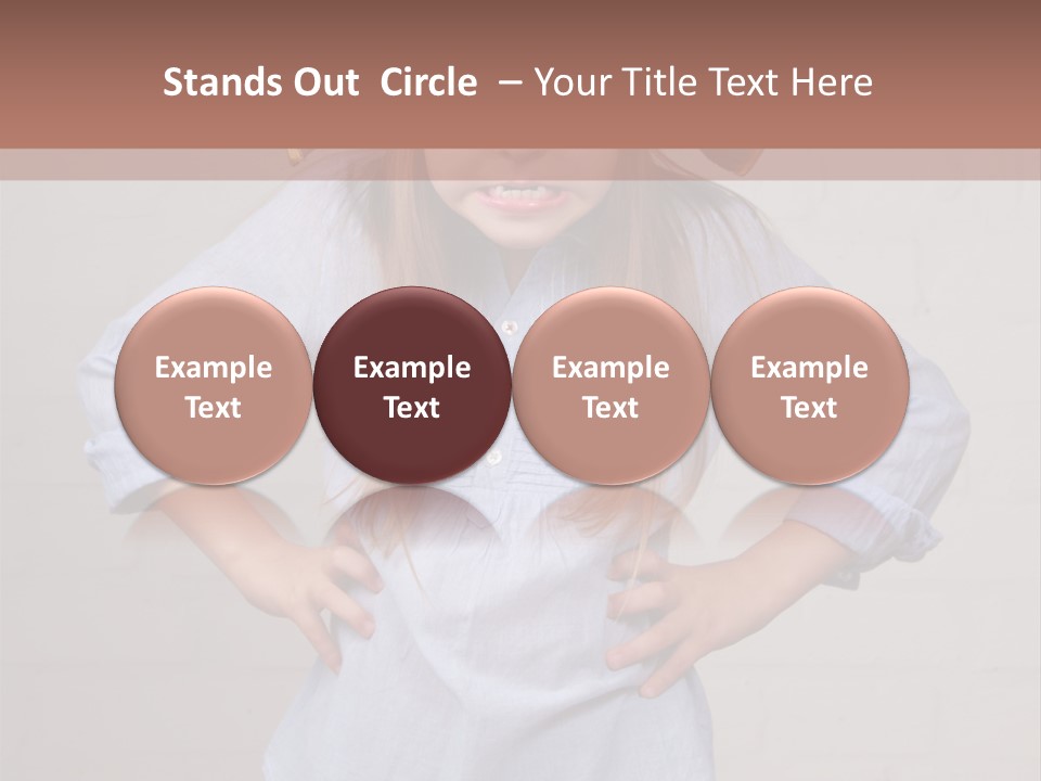 A Little Girl Wearing A Pirate Hat With A Skull On It PowerPoint Template