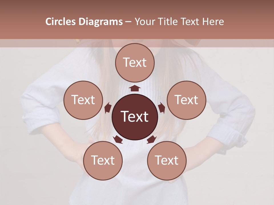 A Little Girl Wearing A Pirate Hat With A Skull On It PowerPoint Template