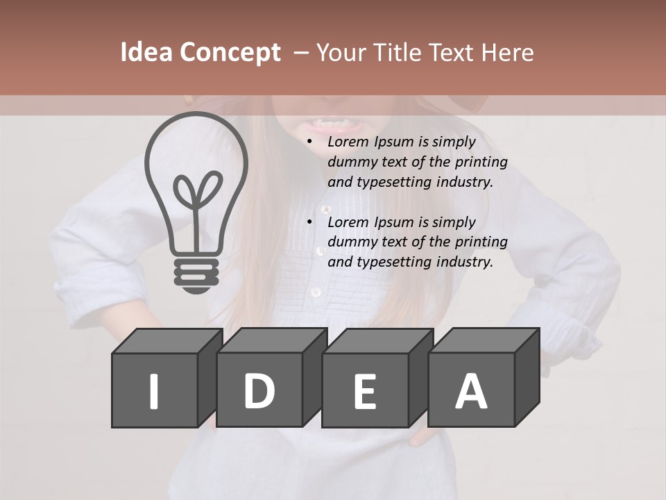 A Little Girl Wearing A Pirate Hat With A Skull On It PowerPoint Template