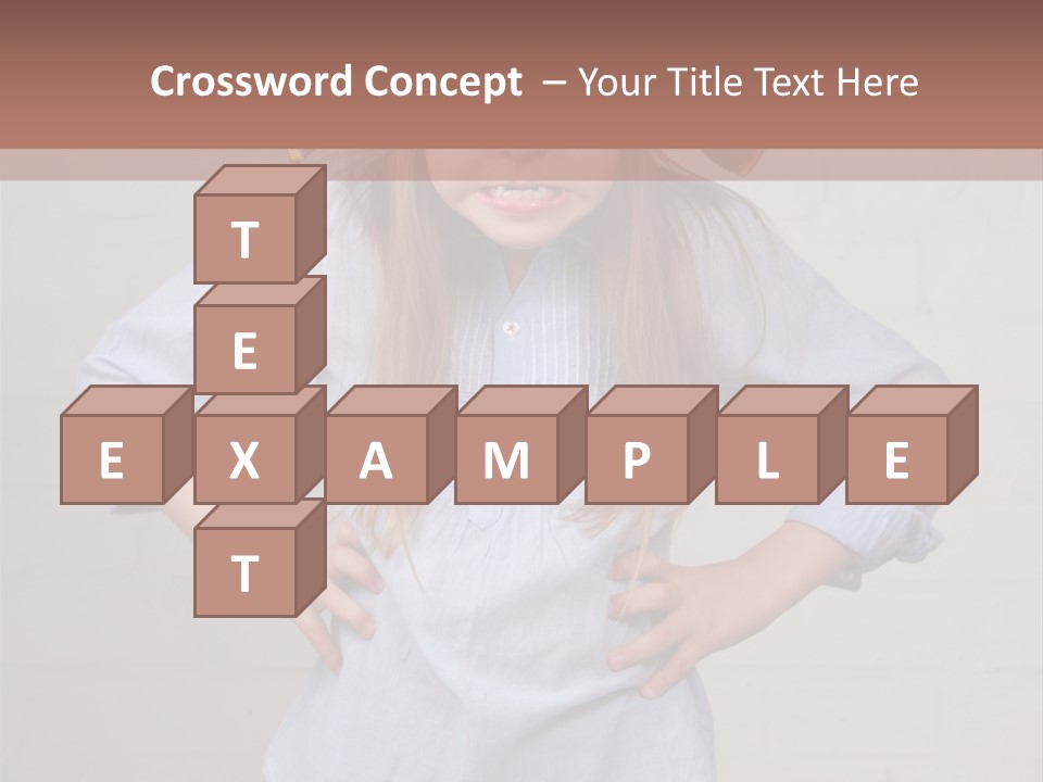 A Little Girl Wearing A Pirate Hat With A Skull On It PowerPoint Template