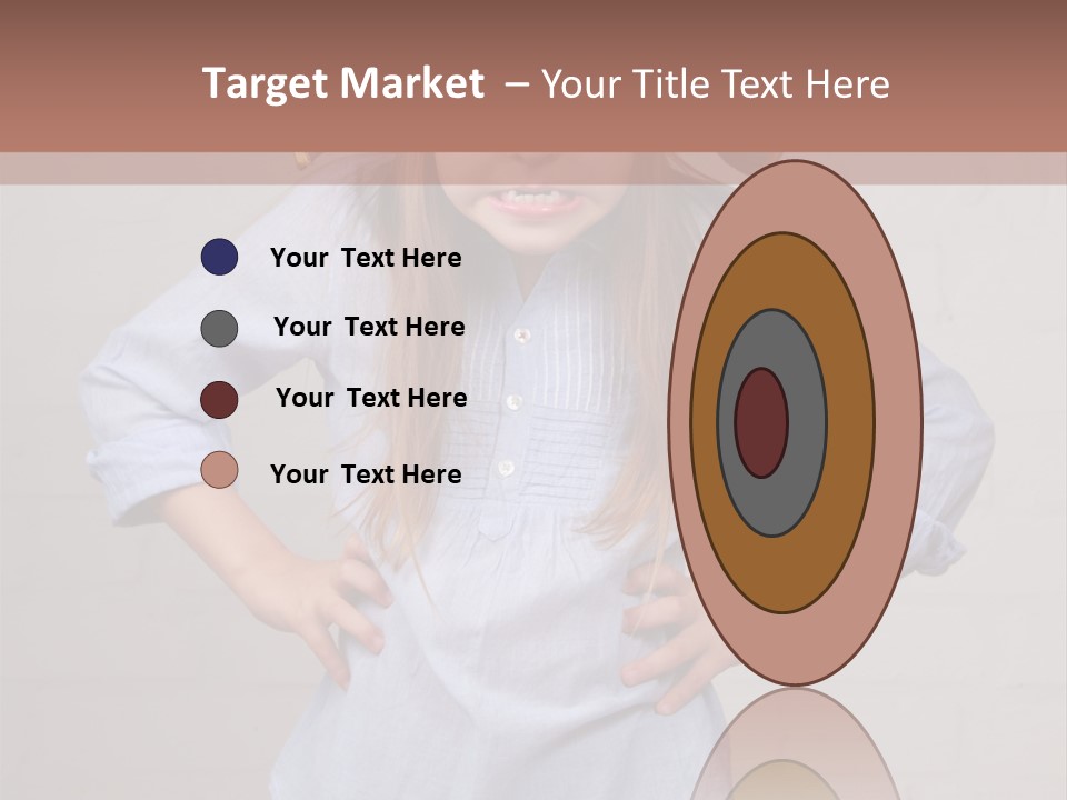 A Little Girl Wearing A Pirate Hat With A Skull On It PowerPoint Template