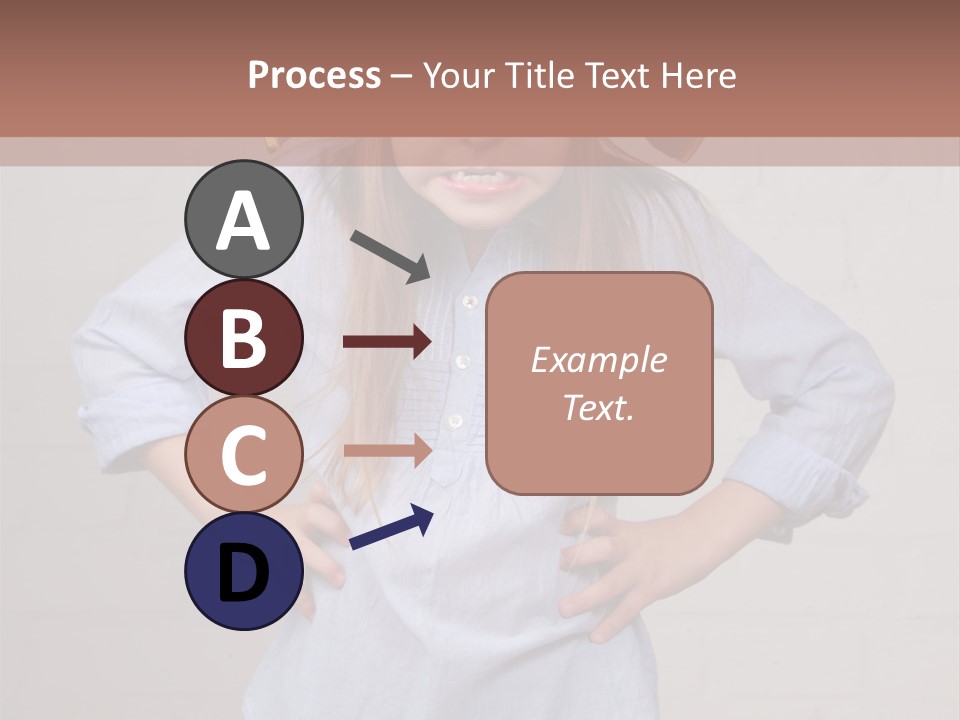 A Little Girl Wearing A Pirate Hat With A Skull On It PowerPoint Template