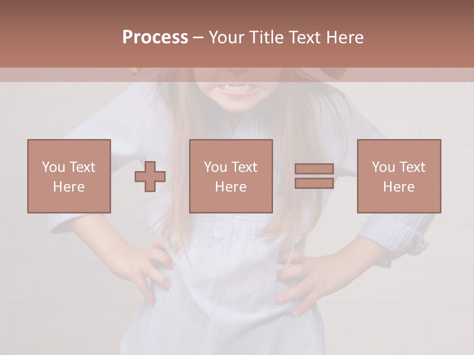 A Little Girl Wearing A Pirate Hat With A Skull On It PowerPoint Template