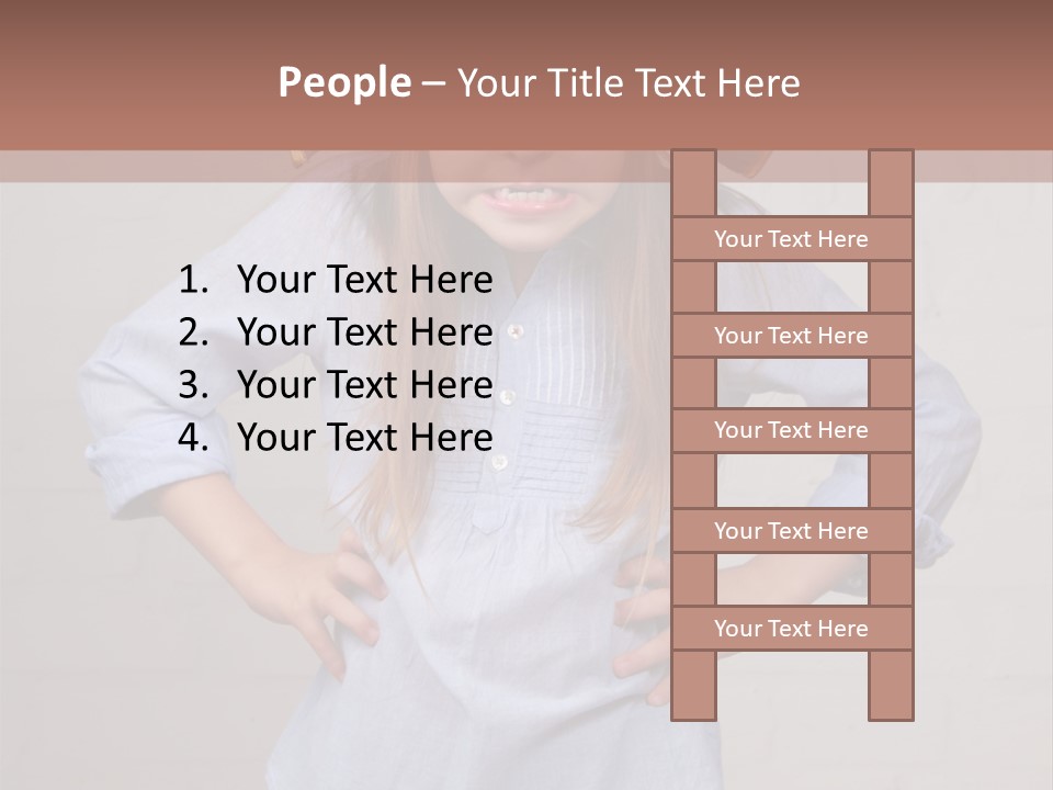 A Little Girl Wearing A Pirate Hat With A Skull On It PowerPoint Template