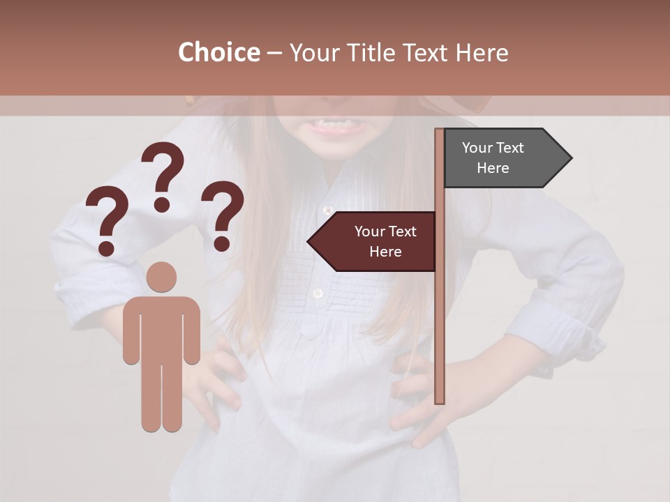 A Little Girl Wearing A Pirate Hat With A Skull On It PowerPoint Template