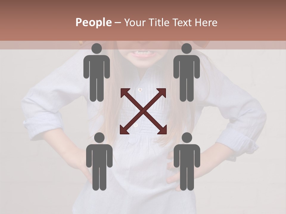 A Little Girl Wearing A Pirate Hat With A Skull On It PowerPoint Template