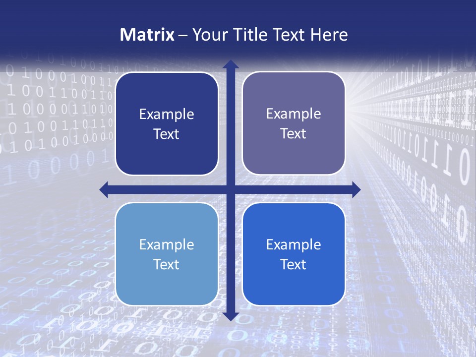 A Blue And White Background With Numbers In It PowerPoint Template