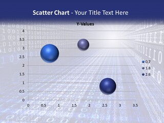 A Blue And White Background With Numbers In It PowerPoint Template