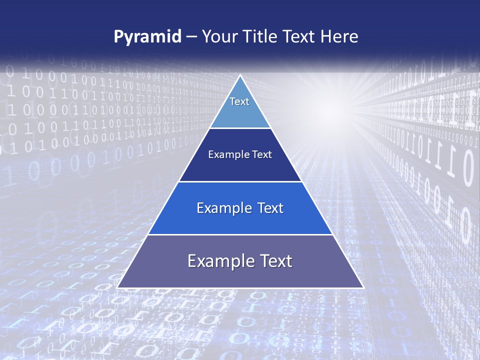 A Blue And White Background With Numbers In It PowerPoint Template