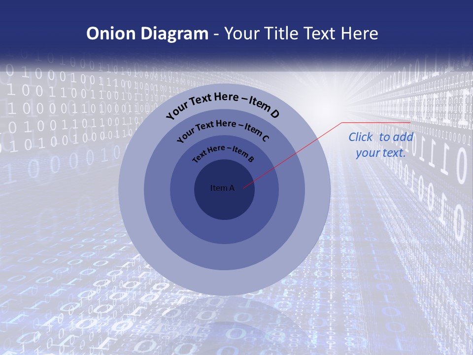 A Blue And White Background With Numbers In It PowerPoint Template