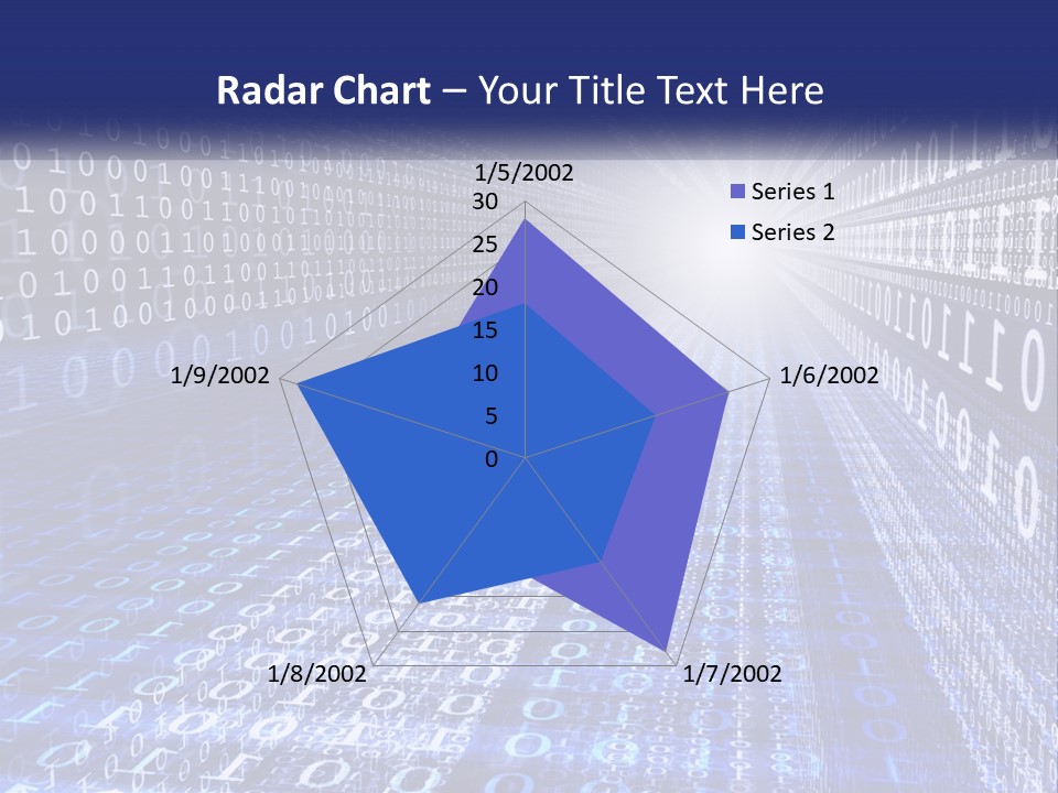A Blue And White Background With Numbers In It PowerPoint Template