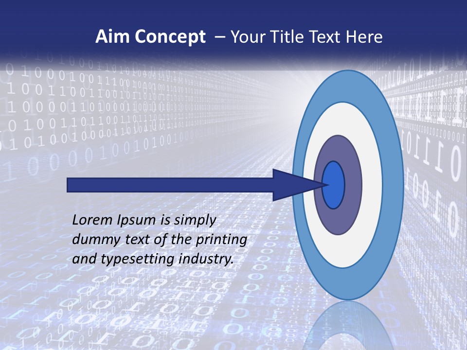 A Blue And White Background With Numbers In It PowerPoint Template