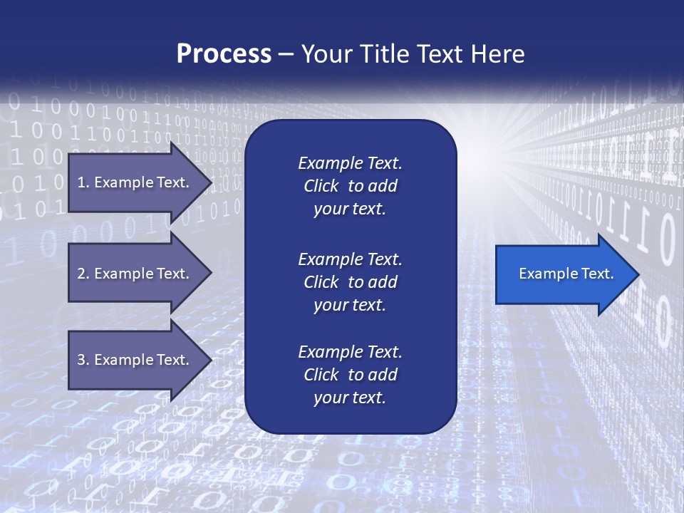 A Blue And White Background With Numbers In It PowerPoint Template