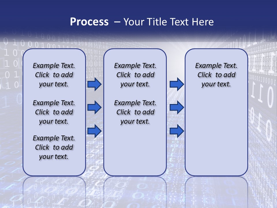 A Blue And White Background With Numbers In It PowerPoint Template