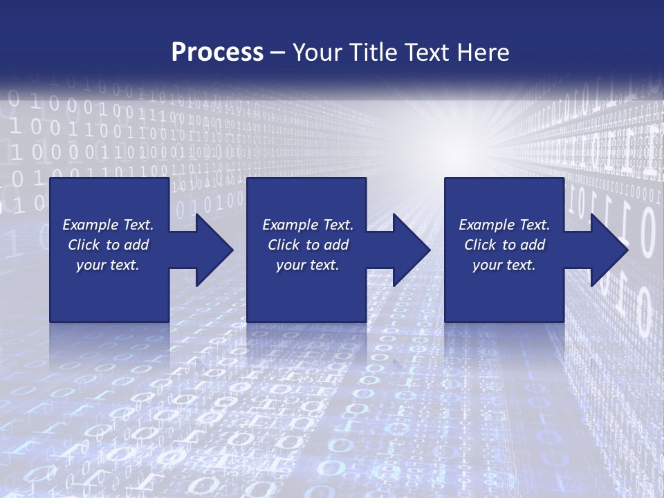 A Blue And White Background With Numbers In It PowerPoint Template