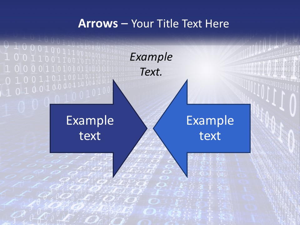 A Blue And White Background With Numbers In It PowerPoint Template