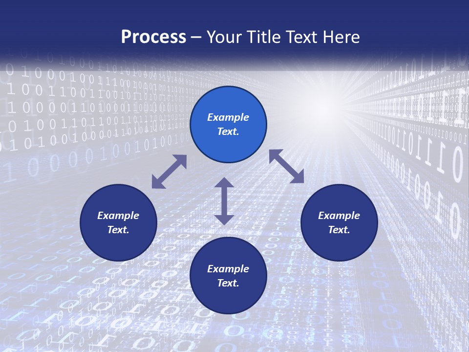 A Blue And White Background With Numbers In It PowerPoint Template