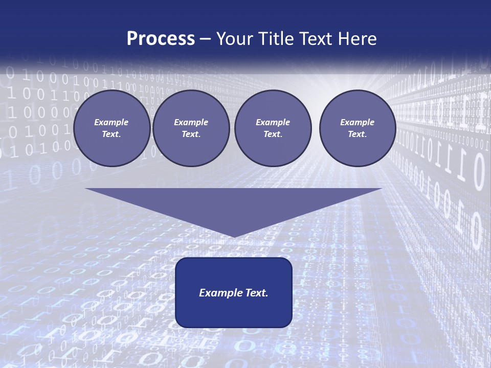A Blue And White Background With Numbers In It PowerPoint Template