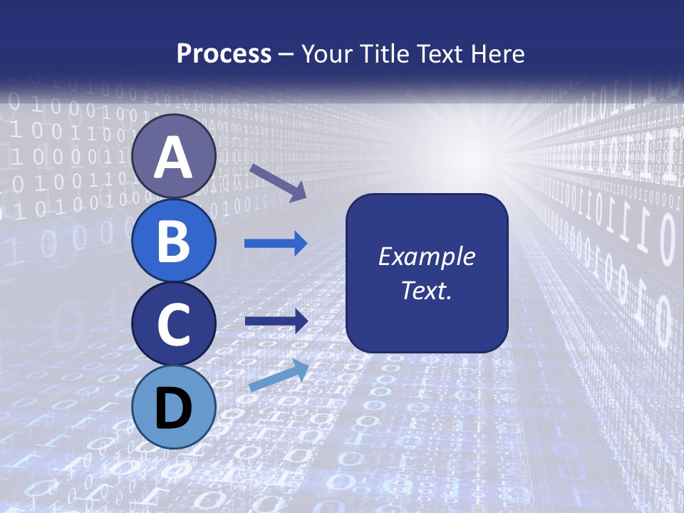 A Blue And White Background With Numbers In It PowerPoint Template