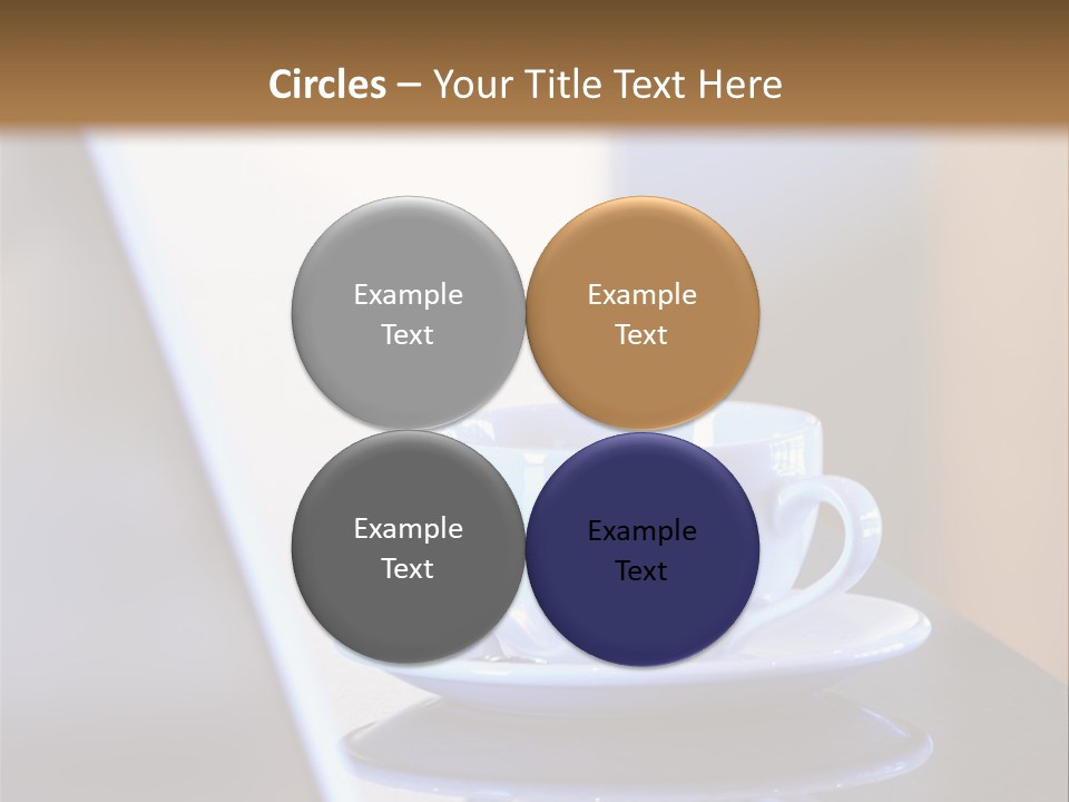 A Cup Of Coffee On A Table Next To A Laptop PowerPoint Template