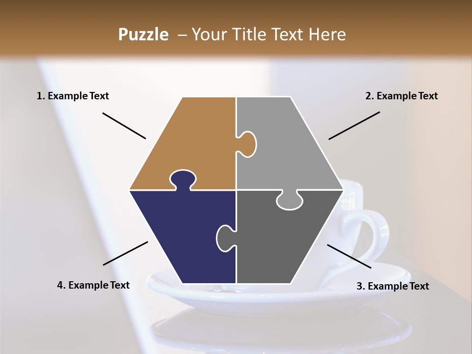 A Cup Of Coffee On A Table Next To A Laptop PowerPoint Template
