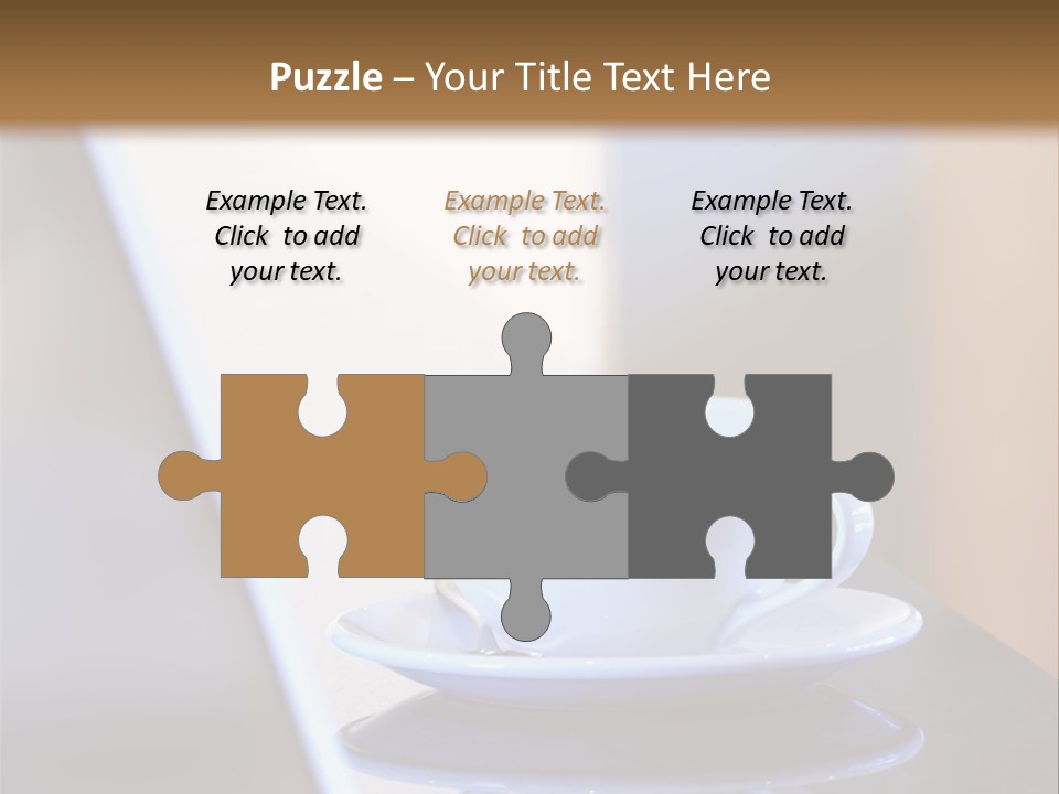 A Cup Of Coffee On A Table Next To A Laptop PowerPoint Template